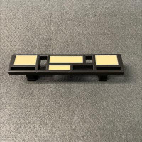 D. Lawless Hardware AS-IS 3-3/4" Geometric Pull Black with Off White Inserts