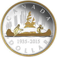 2015 $1 MASTERS CLUB RENEWED SILVER DOLLAR: THE VOYAGEUR PURE SILVER COIN