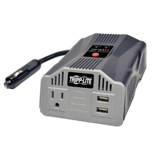 Tripp-Lite 200W PowerVerter Ultra-Compact Car Inverter with Outlet and 2 USB Charging Ports in General Electronics