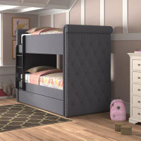 Harriet Bee Feaster Twin Standard Bunk Bed with Trundle by Harriet Bee