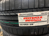 4 Brand New Bridgestone Potenza RE050A  245/40R20 Summer tires. $100 REBATE!!  *** WallToWallTires.com ***