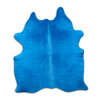 Foundry Select Ef DYED HAIR ON Cowhide Rug  DYED NAVY BLUE