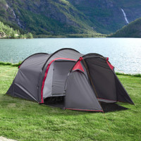 Camping Tent 167.75'' x 81'' x 60.75'' Dark Grey