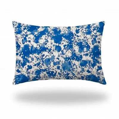 Lefancy Unique and decorative this comfortable 22 x 22 blue and white crab blown seam coastal throw...