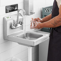12 x 16 wall  mounted hand sink - c/w gooseneck faucet