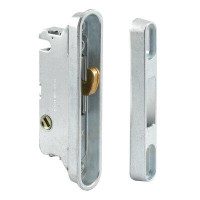 Prime-Line 3-9/16 In., Steel, Mortise Lock And Keeper