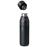 LARQ PureVis 500ml (17 oz.) Stainless Steel Water Bottle with Self-Cleaning Mode - Obsidian Black