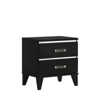Latitude Run® 2 Drawer Wooden Bedside Table