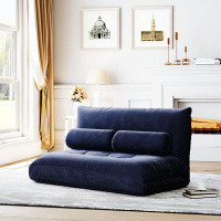 Ebern Designs Upholstered Sofa, Comfortable Sleeper Sofa, Video Gaming Sofa With 2 Pillows
