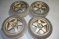 JDM TRD RAYS SP T3 FORGED 5x100 17 INCH 7.5J +35 CENTER CAPS MAGS WHEELS RIMS