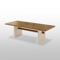 Latitude Run® 55.12" Brown Rectangular Solid Wood Dining Table