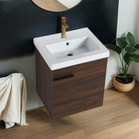 Millwood Pines Austyn 18" Wall-Mounted Single Bathroom Vanity Set