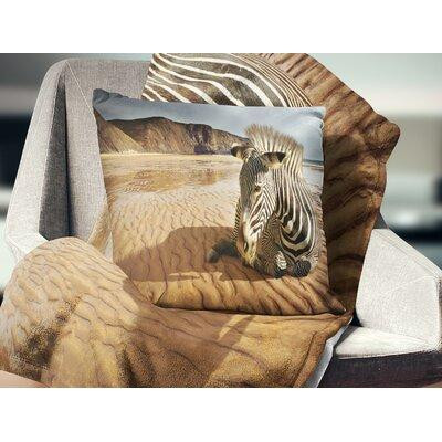 Made in Canada - East Urban Home Animal Beach Zebra Pillow in Bedding