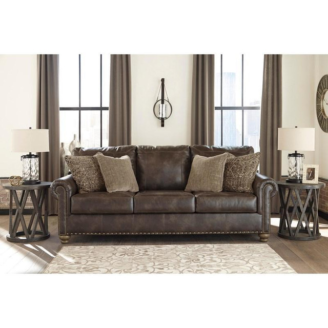 Nicorvo Stationary Leather Look Sofa dans Chaises, Fauteuils inclinables - Image 2