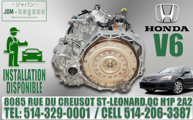 Honda Accord 3.0 V6 Automatic Transmission 2003 2004 2005 2006 2007 Automatique Trans AT 03 04 05 06 07 in Transmission & Drivetrain in Québec