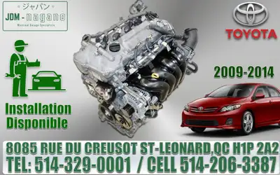 Toyota Corolla 2009 2010 2011 2012 2013 2014 2ZR-FE Engine, Moteur Corolla Motor 1.8