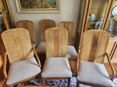 ONLINE AUCTION: 6 Cane Back Dining Chairs