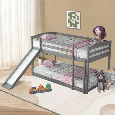 Introducing our amazing Double Bunk Bed with Ladder! This bed is perfect for families with kids or a...