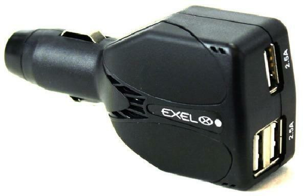 EXEL Triple Ports USB Car Charger - Up to 2.1A - Black in General Electronics in Québec - Image 4