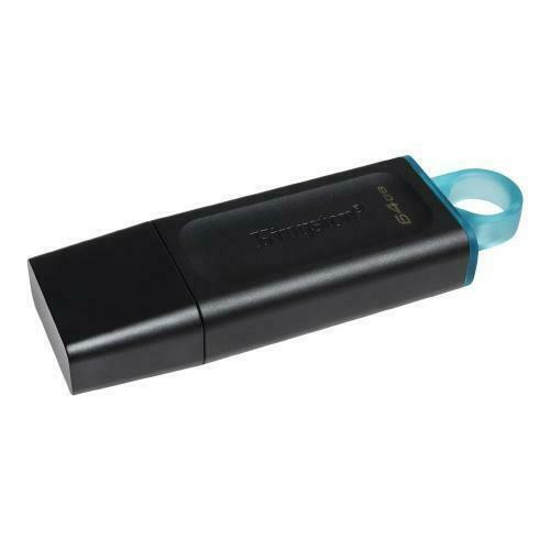 64GB DataTraveler Exodia USB Flash Drive with Protective Cap and Keyring in Multiple Colors - Black + Teal dans Cartes-mémoires et clés USB  à Ville de Montréal - Image 2