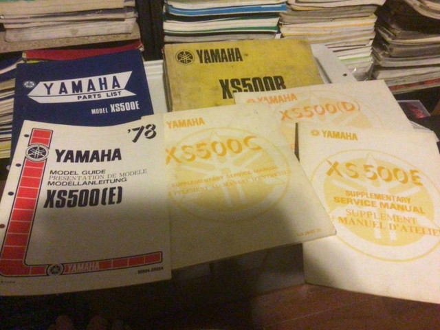 1978 Yamaha XS500E Literature Package in Motorcycle Parts & Accessories in British Columbia