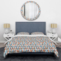 The Twillery Co. Corwin Retro Abstract Drops IV Mid-Century Duvet Cover Set