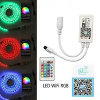 RGB LED strip light with WiFi Wireless  Smart Light Controller Working with Android IOS System Mobile Phone Free App