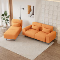 Latitude Run® 84.6" Creative Sofa Can Be Assembled Into A Two-seater Sofa