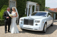 ROLLS ROYCE PHANTOM WEDDING LIMO CAR CHAUFFEUR RENTAL SERVICE - RARE & UNIQUE - ONE OF A KIND VEHICLE - ARRIVE IN STYLE