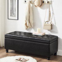 Latitude Run® Latitude Run® Upholstered Button Storage Bed Bench