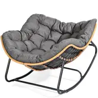 Bungalow Rose Outdoor Flesner Rocker Chair with Cushions