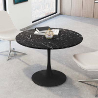 Wrought Studio Modern Round Dining Table With Table Top,Metal Base