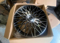 24 INCH VOSSEN STYLE FLOW FORGED WHEELS WITH FLOATER CAP 5X127 5X130