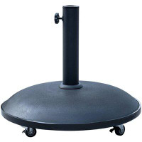 Arlmont & Co. Hempel Sundale Outdoor Heavy Duty with 4 Wheels Metal Free Standing Umbrella Base