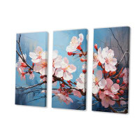 Winston Porter Apple Blossom Expressionist Burst III - Apple Blossom Wall Art Print Set