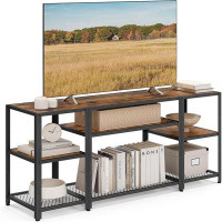 17 Stories 17 Stories Tv Stand For 65 Inches Tvs, Industrial Entertainment Center, Modern Tv Console With Open Storage S