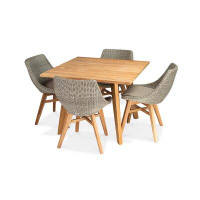 CO9 Design Essential Square 4 - Person 40" Long Dining Set with Cushions