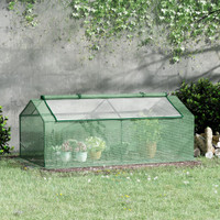 Mini Greenhouse 70.9" x 35.4" x 27.6" Green