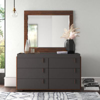 Wrought Studio Askern Wood 6 Drawer Double Dresser