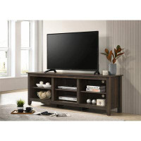 Winston Porter 70" Wide TV Stand with Open Shelves and Cable Management for TVs Up to 70"