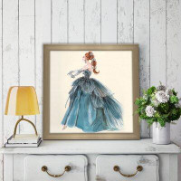 Picture Perfect International 'Blue Evening Gown Barbie® Fashion' Framed Painting Print