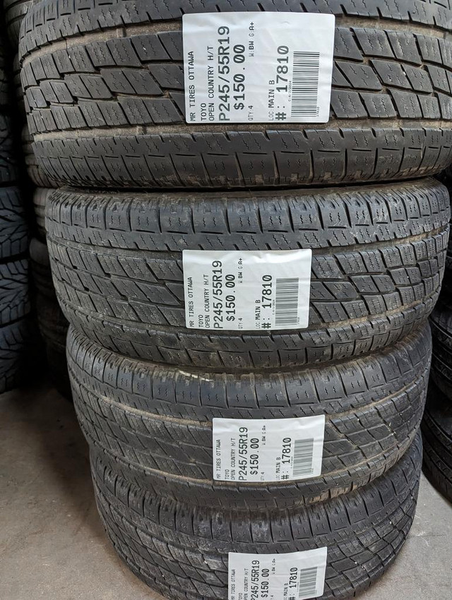 P245/55R19  245/55/19  TOYO  OPEN COUNTRY H/T (ALL SEASON SUMMER TIRES) TAG # 17810 in Tires & Rims in Ottawa
