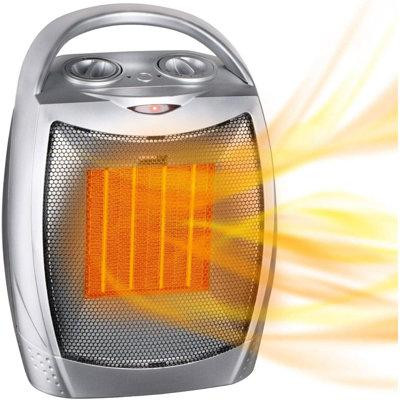 Cubiker Portable Electric Space Heater with Thermostat Safe Quiet Ceramic Heater Fan Office Room Indoor in Heating, Cooling & Air