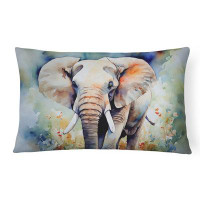 East Urban Home Elephant Throw Pillow