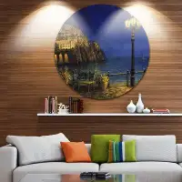 Made in Canada - Design Art 'Summer Evening in Amalfi' Painting Print on Metal