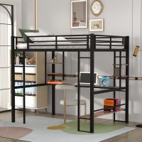 Mason & Marbles Dram Full Loft Bed with Built-in-Desk by Mason & Marbles
