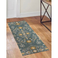 Canora Grey BOHO COTTAGE KILIM Indoor Floor Mat By Wildon Home® Rectangle in , Blue