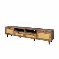 Bay Isle Home™ Farmhouse TV Stand, Console Table  With 2 Doors And 2 Open Shelves