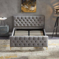 Willa Arlo™ Interiors Vicennia Loughman Missouri Tufted Upholstered Low Profile Platform Bed