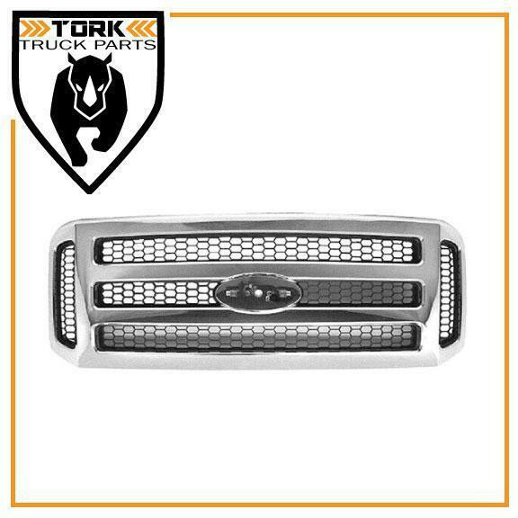 2005 - 2007 Ford Pickup Super Duty F450 F550 Excursion Chrome Grill XLT (3 Bar) FO1200456 in Auto Body Parts - Image 2